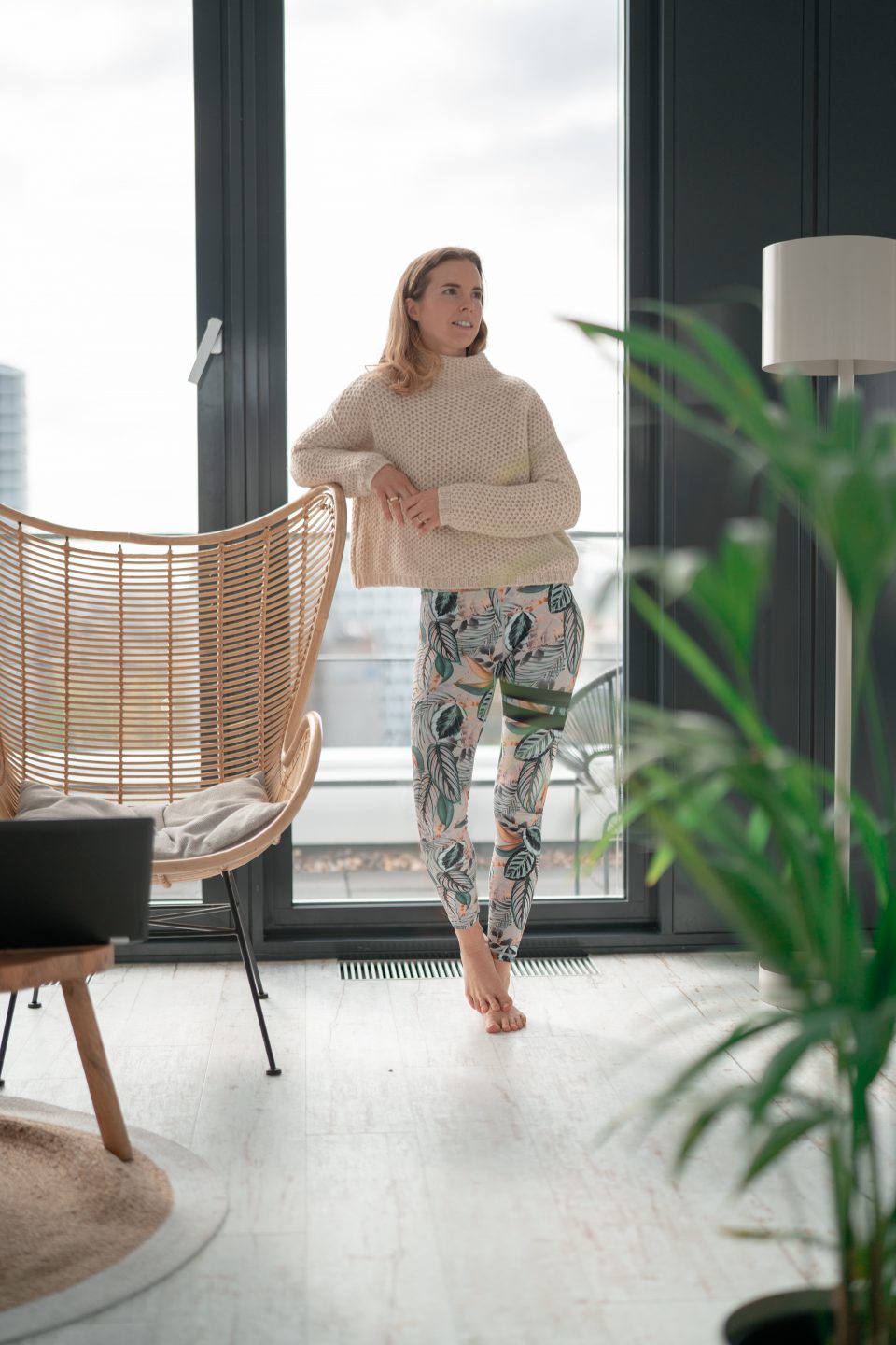 Renée Lohbusch während eines Gesundheitscoachings